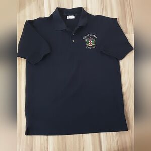PR Activewear City Of London Navy Blue Polo Shirt with Embroidered Crest.